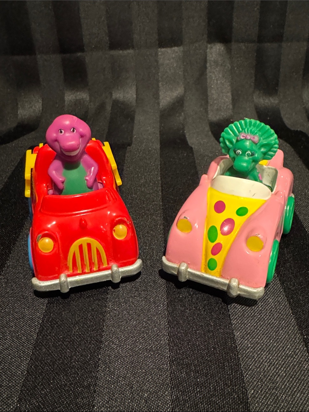 Dinosaurs -Pink and Red Dino Push-Car Toy Duo - Kids Toys